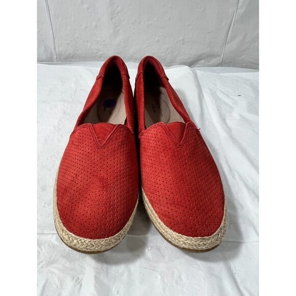 Collection by Clarks Danelly Sky Loafers, Women's Size  8 M, Red new $85 - Picture 1 of 11